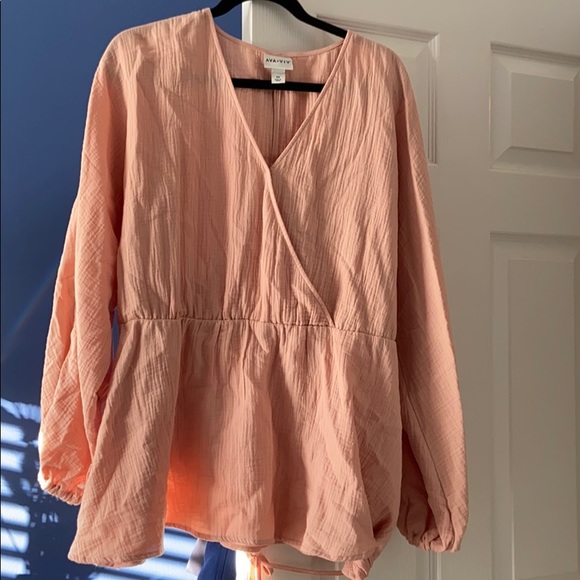 Ava & Viv Tops - Ava & Viv Pink Top 2X